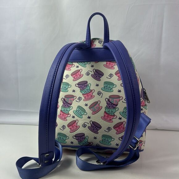 Disney Parks Loungefly Mad Tea Party Mini Backpack Alice In Wonderland Tea Cups - Picture 4 of 13